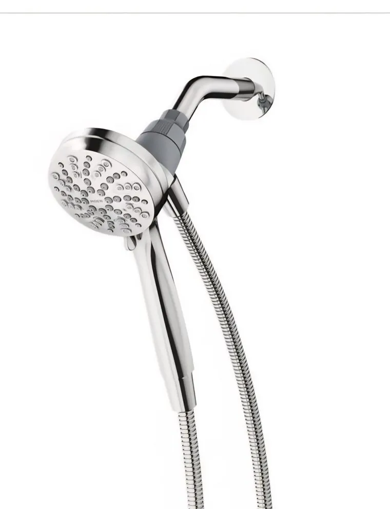 Moen Magnetix chrome handheld shower head with hose and wall bracket